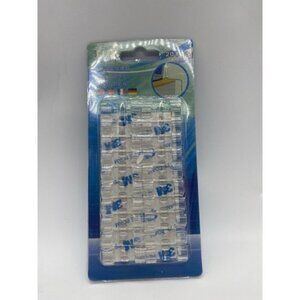 20Pcs/Pack Self-Adhesive Wire Organizer Line Cable Clips Clear ABS Durable Desig